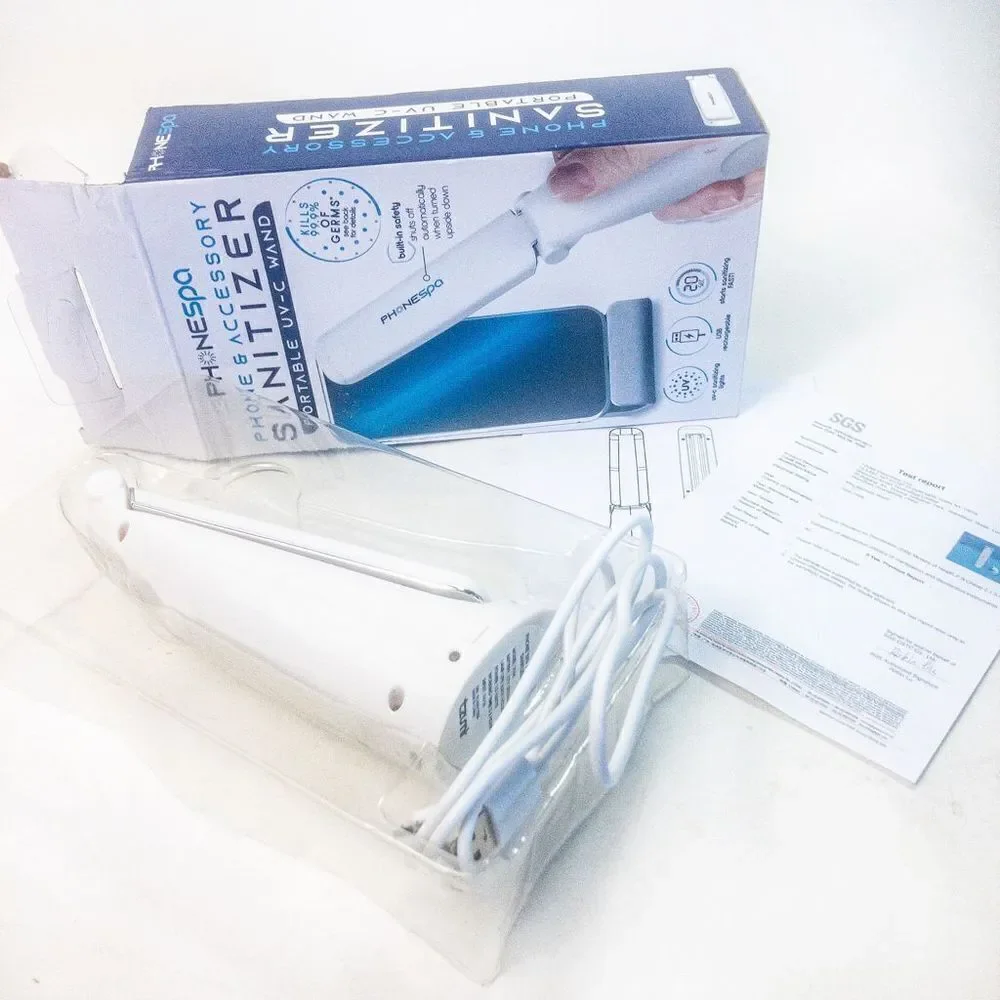New In Box Phonespa Phone Sanitizer Portable UV-C Wand